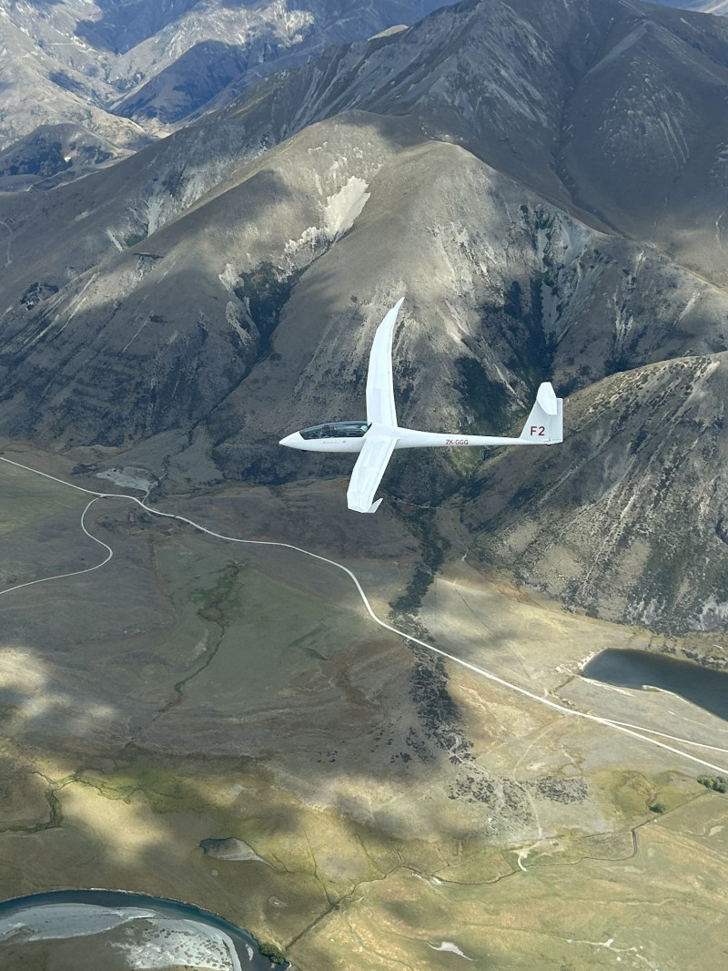 Glider flight from Omarama 1