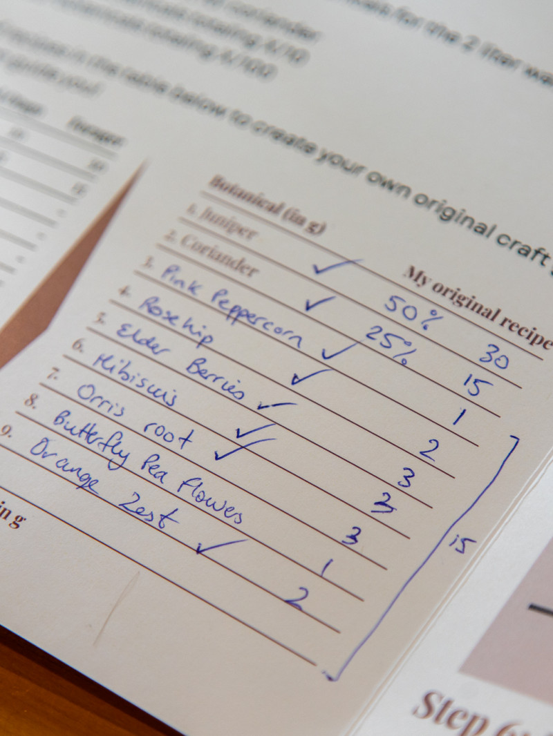 Distil Your Own Gin Workshop 2